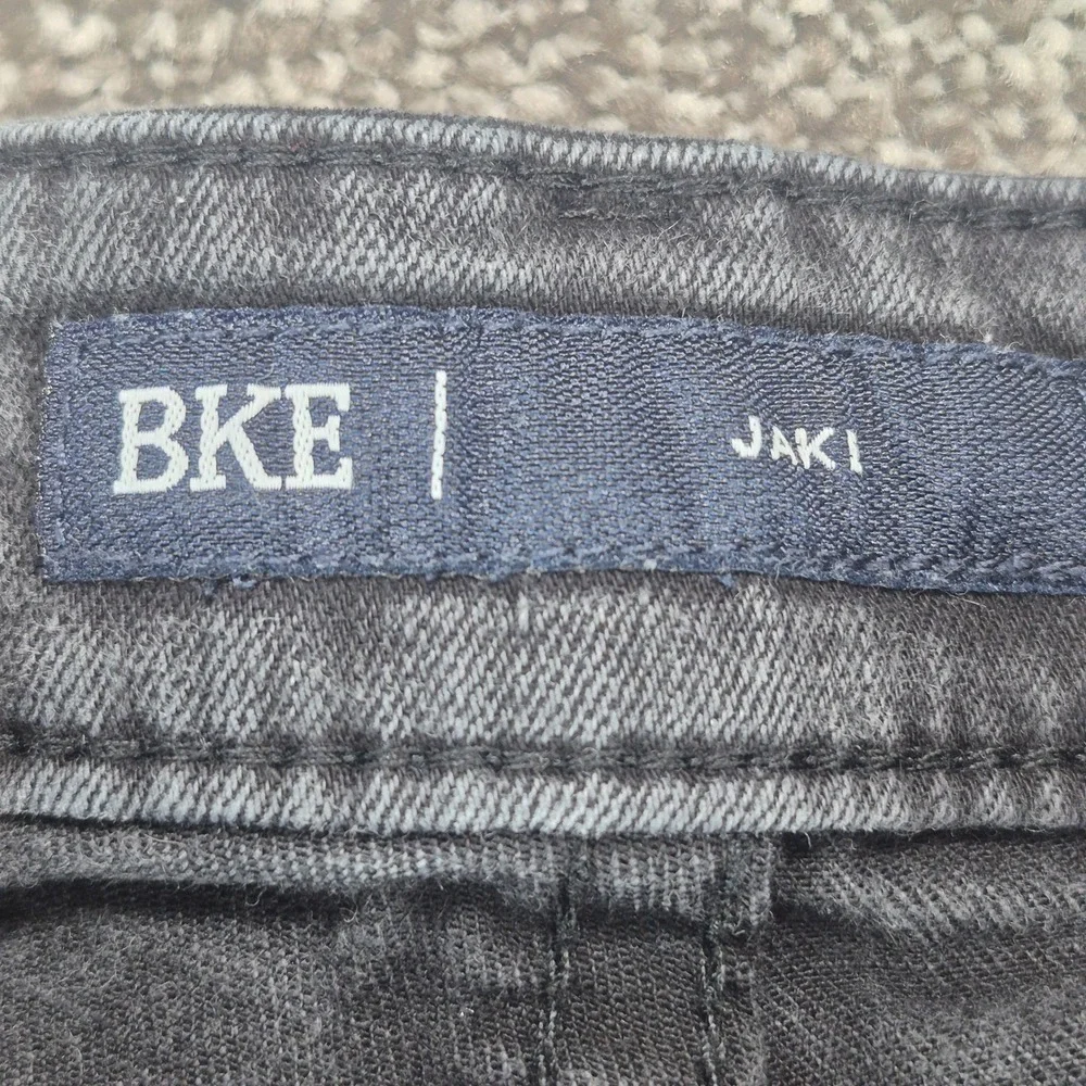 BKE Jake Bootcut Jeans Mens 34x30 Black Washed Stretch Denim